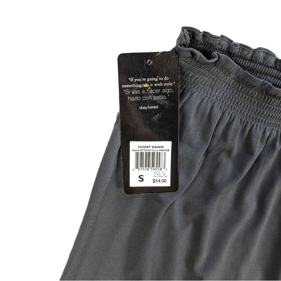 Daisy Fuentes Desert Dawn Women Pewter Grey Casual Skirt Size Small Maxi $54 - Picture 3 of 8